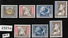 MLH stamp set B209-215 Germany 1942 Postal Congress Vienna Austria #2321a
