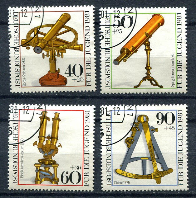 Germany – BRD : Historical optical instruments set from 1981 – used