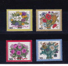 Berlin MNH ** 473-6 SC 9NB 110-3 Flowers