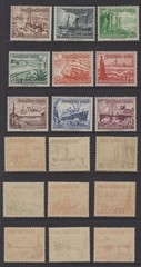 Germany 1937 Semi Postals #B107-B115 Never Hinged – Winter Relief