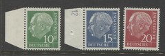 Germany 1960 complete set President Heuss fluorescent issues mint**, $ 310.00