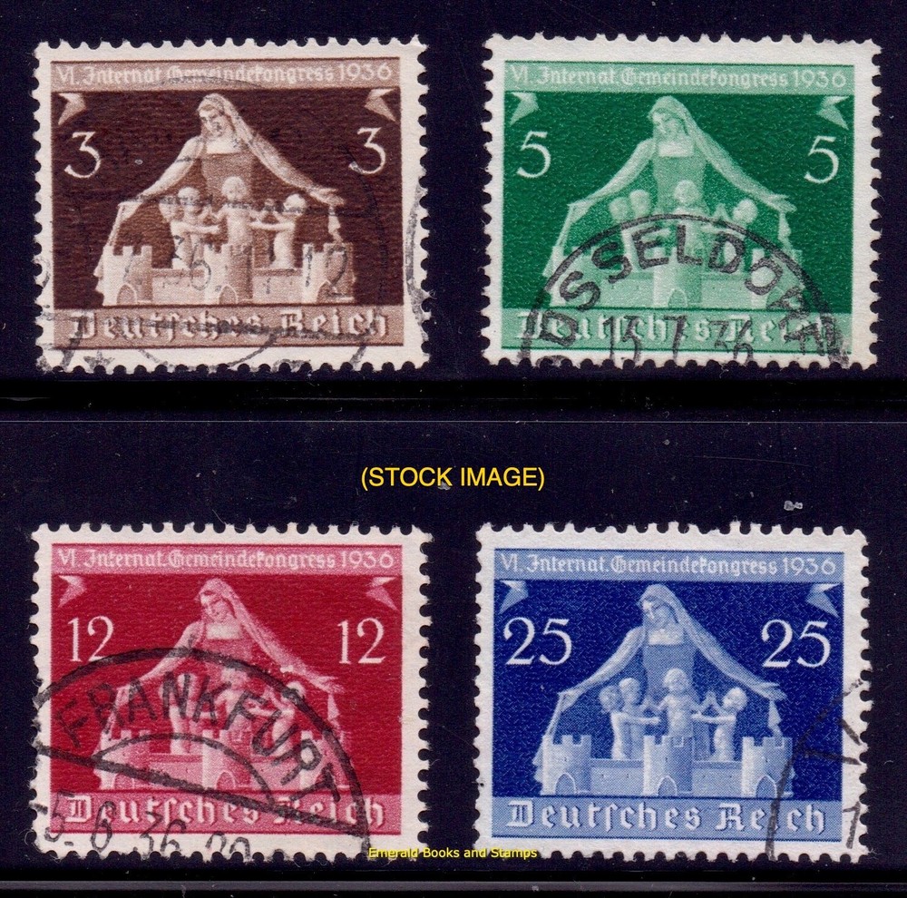 EBS Germany 1936 – Local Government Congress – Michel 617-620 – Used