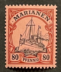 Travelstamps: GERMANY MARIANEN STAMPS Kaiser’s Yacht Mint OG H 80pf UNWMK