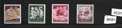 MNH Germany stamp set / Third Reich / 1944 Mother & Children Winter relief WWII