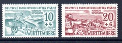 Germany Wurttemberg Semi-Postal 1949 Scott# 8NB5- 8NB6 MNH VF
