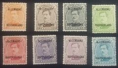 Germany Belgium Stamps 1919-20 ‚ King Albert I ‚, Ovptd. ALLEMAGNE DUITSCHLAND‘