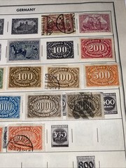 GERMANY ~several (100) German Stamps ~ c.1920’s Full Page 2 Side