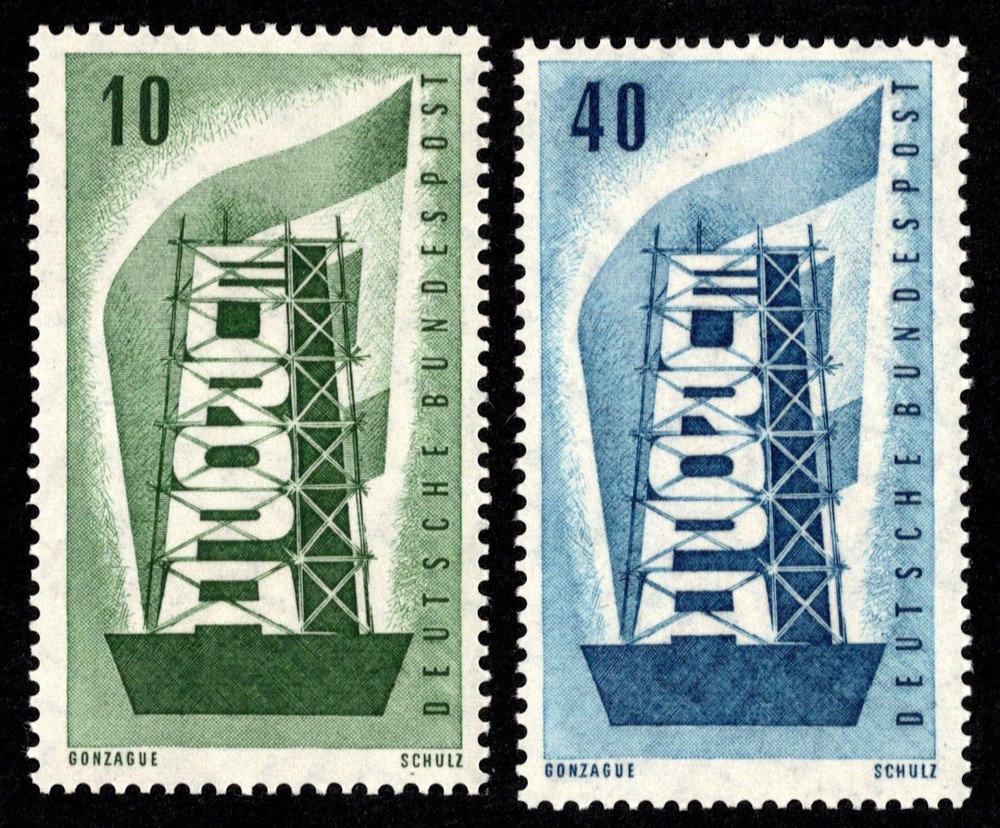 Germany Scott 748-749 Mint never hinged.