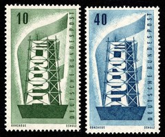 Germany Scott 748-749 Mint never hinged.