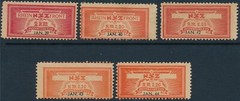 Stamp Germany Revenue WWII 3rd Reich NSZ National Newspaper Set January MNG