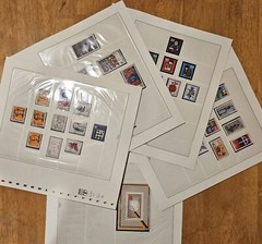 Lindner Pre-printed Sheets Falzlos 120b Frg Germany 1971-1978. Read Description.