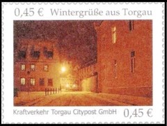 Citypost Torgau: MiNr. 12, „Winter Greetings from Torgau“, Set, mint