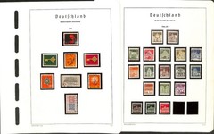 Germany Stamp Collection in Hingless Lighthouse Album Springback Binder 1954-76