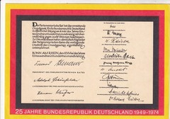 Bundesrepublik Postal card 30 pf 25yrs Bundesrepublik Deutschland