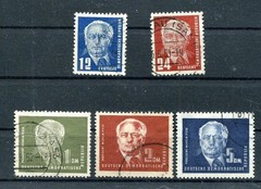 GDR No. 251 – 255 Canceled Pieck I 1950 (#93783)
