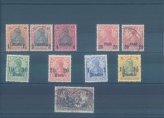 LEVANT German Offices 1900-1905 used/MH stamps (CV $295 EUR255)