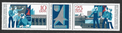EAST GERMANY – 1972 Education Fair – MUH Pair + vignette