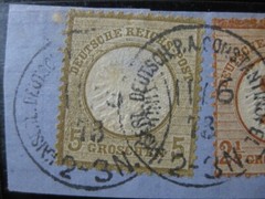 TURKEY GERMAN OFFICES Mi. #V18, V22, V29 forerunner stamps on piece! CV $480.00