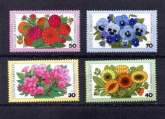 BRD FRG #Mi904-Mi907 MNH 1976 Welfare Garden Flowers [B533-B536]