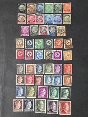 Ultimate Nazi Germany Stamp Collection Hitler Swastika Hindenburg 50+ WW2 Stamps