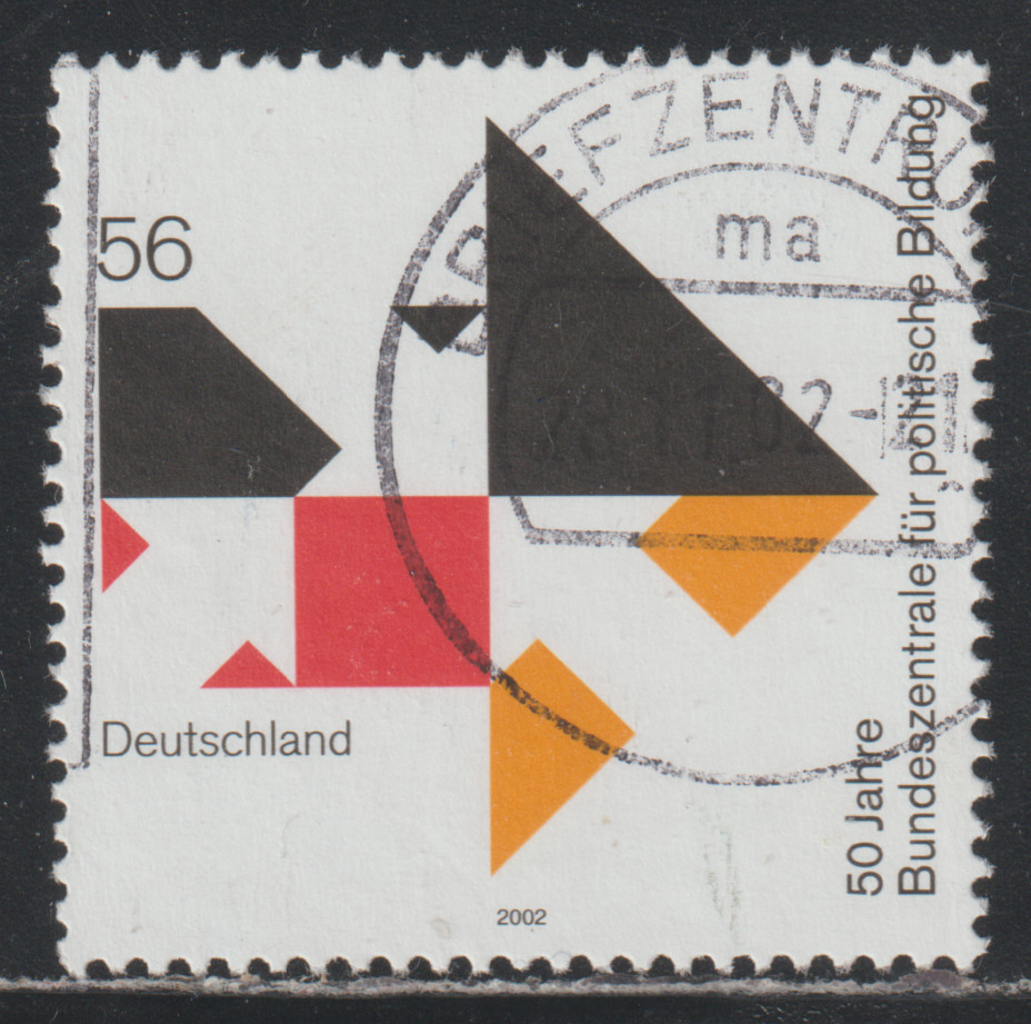 Germany 2002 SC# 2182 – Federal Agency for Civic Education, 50th Anni. Lot # 442