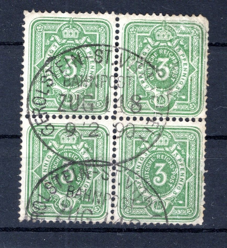 DR Pfennig Time 39IIb As 4-Block Stamped BPP 150EUR (GA4212