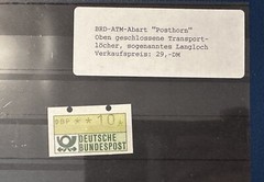 GERMANY STAMP POSTHORN NEARLY CLOSED TOP HOLES MNH