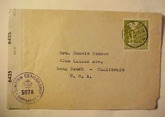 GERMANY 1M PEACE DOVE 1947 CENSOR BERLIN TO USA