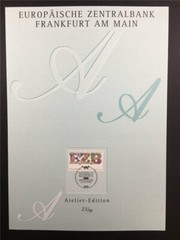 GERMAN POST ART-EDITION 1998/23 2000 EZB FRANKFURT GELD MONEY