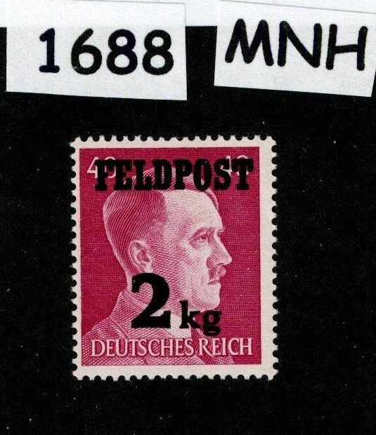 MNH stamp Scott# MQ3 Feldpost 1944 WWII Military postage 2Kg Overprint #1688