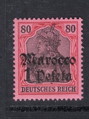 German Morocco Scott 28 Mint Never Hinged – CV 21$
