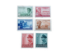 German Territory Croatia Stamps 1943 Mi:HR 107-110 – Croatian Legion MH.