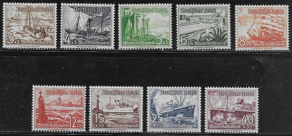 Germany Scott #’s B107 – B115 MNH