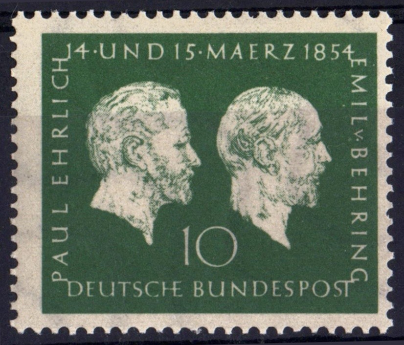 GERMANY 1954 Centenary of the Birth of Ehrlich & von Behring MNH W1905