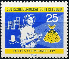 DDR #Mi0803 MNH 1960 Chemical Worker Laboratory Garments [528]