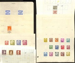 Germany Stamp Collection on 47 Pages, WWII Occupations, Danzig, Thurn++ (KD)