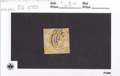 MATT’S STAMPS THURN & TAXIS SCOTT #50, 9-KREUZER ISSUE OF 1859, USED CV$68