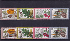 Bundesrepublik MNH ** & used 1024-7 Scott 565-8 flowers set