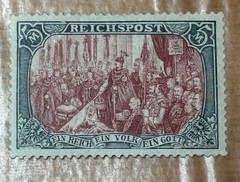 Germany 1900 Reichspost 5 Mark MLH Type I + Type II Michel 66I, 66II Wilhelm“
