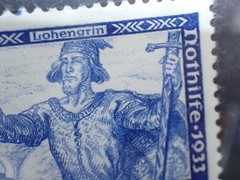 Nazi Germany 1933 Wagner Lohengrin Stamp 25 Pfg 506A MH pre-WW2 Third Reich