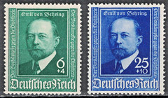 GERMANY:1940 SC#B186-B187 MH Dr. Emil von Behring, bacteriologist. AJ707