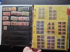 1800-1900 Germany & Colonies Stamp Collection Album Mixed Used & Mint Blocks