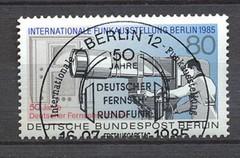 Germany – Berlin : German Television anniversary stamp from 1985 – CTO