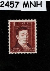 MNH Stamp NB40 1944 Poland General Government WWII German occupation #2457