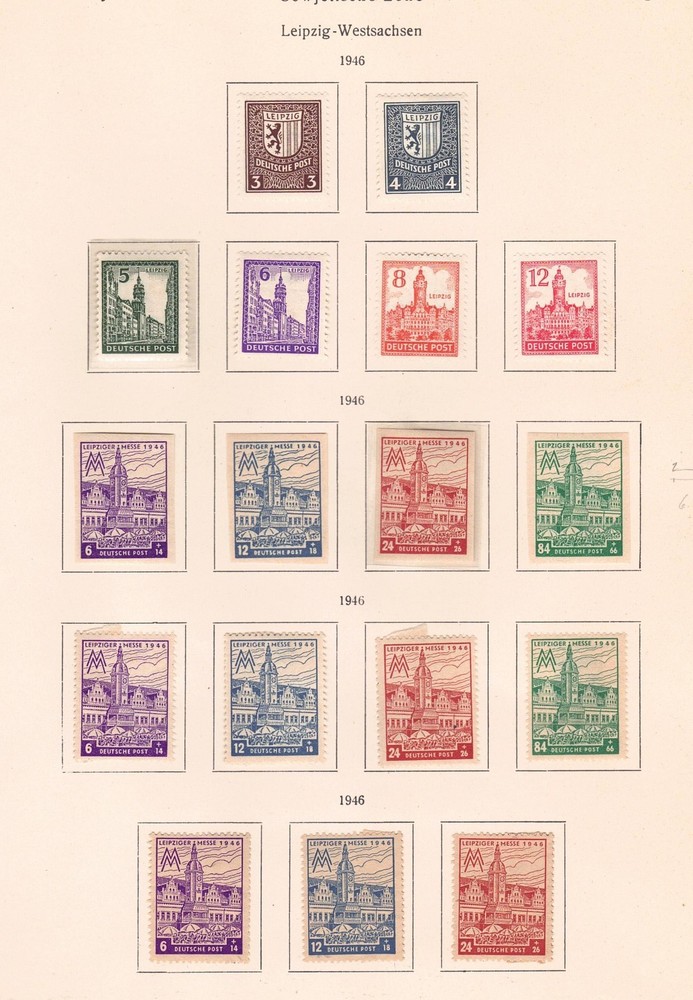 Germany – 1945-49, Leipzig Town Hall & Leipzig Fair Issues