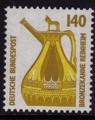 W Germany 1987-96 Tourist Sights 140pf Bronze Flagon SG 2215 MNH