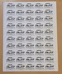 THIRD REICH VW VOLKSWAGEN BUG AUTO CAR Stamp Sheet Nazi German WW2 WWII 50 pcs