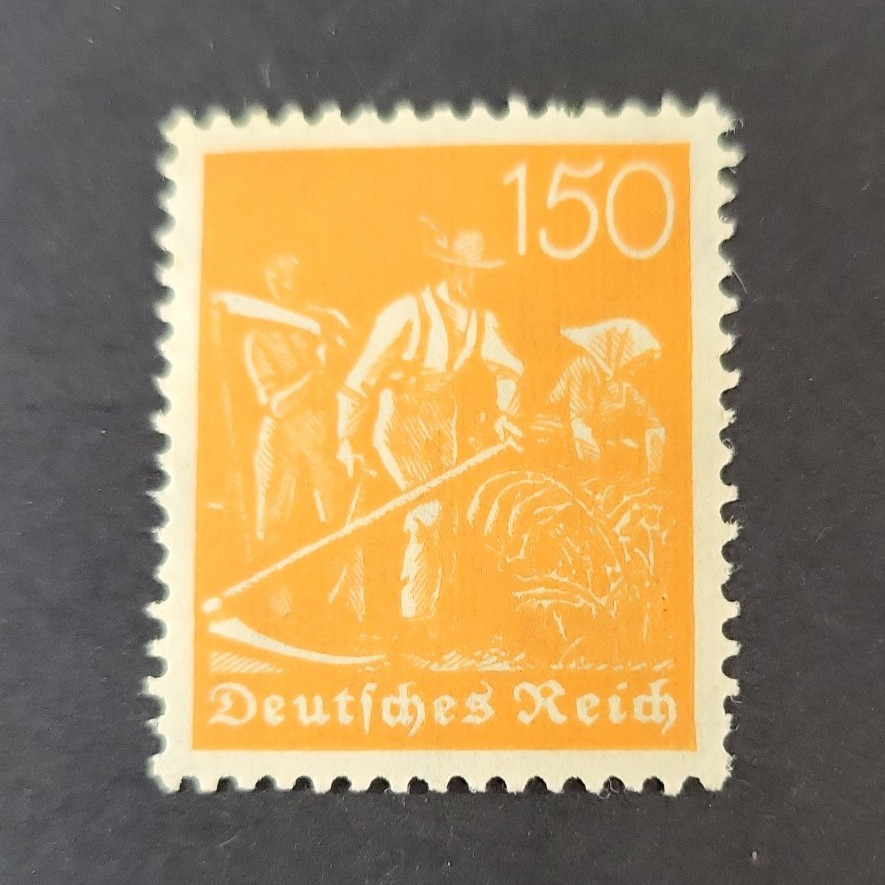 Deutsches Reich Germany Postage Stamp, cat # 148 150pf Orange (MNH)