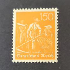 Deutsches Reich Germany Postage Stamp, cat # 148 150pf Orange (MNH)