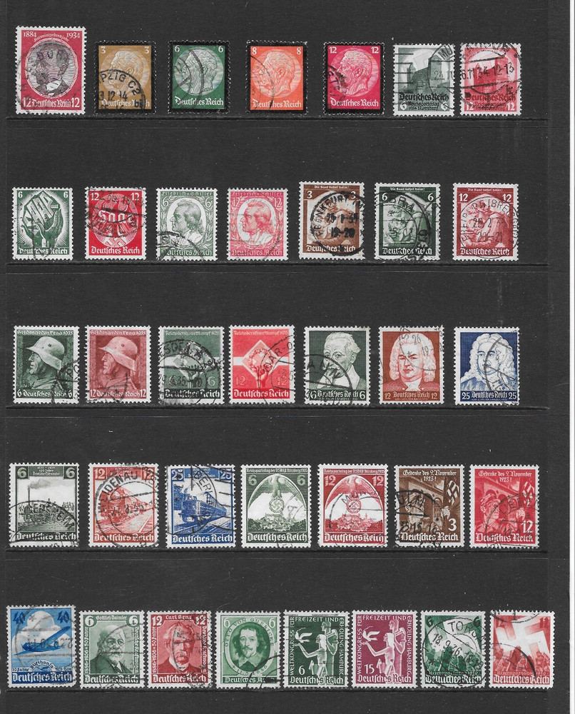 GERMANY USED ISSUES 1934 – 1936 CAT $31